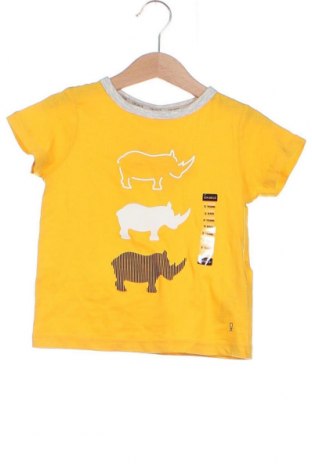 Kinder T-Shirt Okaidi, Größe 12-18m/ 80-86 cm, Farbe Gelb, Preis 8,25 €