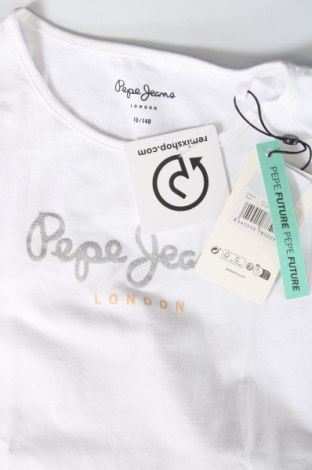 Dziecięcy T-shirt Pepe Jeans, Rozmiar 8-9y/ 134-140 cm, Kolor Biały, Cena 61,17 zł