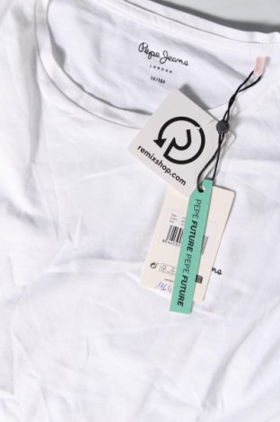 Kinder T-Shirt Pepe Jeans, Größe 12-13y/ 158-164 cm, Farbe Weiß, Preis 17,35 €