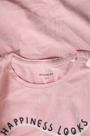 Детска тениска Reserved, Размер 13-14y/ 164-168 см, Цвят Розов, Цена 11,76 лв.