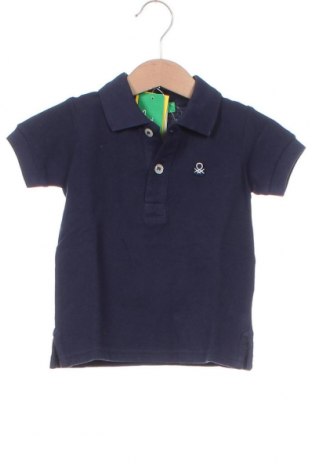 Tricou pentru copii United Colors Of Benetton, Mărime 9-12m/ 74-80 cm, Culoare Albastru, Preț 39,08 Lei