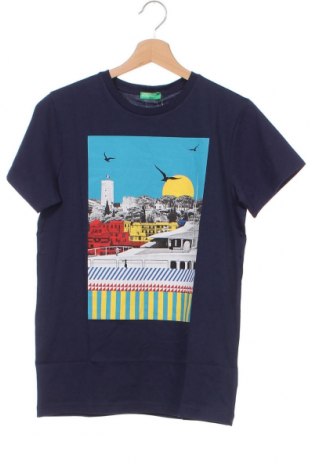 Dziecięcy T-shirt United Colors Of Benetton, Rozmiar 15-18y/ 170-176 cm, Kolor Niebieski, Cena 43,98 zł