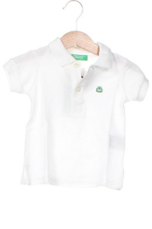 Детска тениска United Colors Of Benetton, Размер 9-12m/ 74-80 см, Цвят Бял, Цена 14,85 лв.