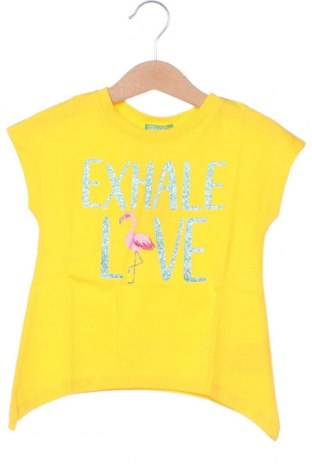 Dziecięcy T-shirt United Colors Of Benetton, Rozmiar 12-18m/ 80-86 cm, Kolor Żółty, Cena 39,58 zł