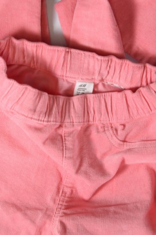 Pantaloni de catifea reiată, pentru copii H&M, Mărime 9-10y/ 140-146 cm, Culoare Roz, Preț 30,78 Lei