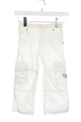 Детски панталон Steiff, Размер 3-4y/ 104-110 см, Цвят Екрю, Цена 22,19 лв.