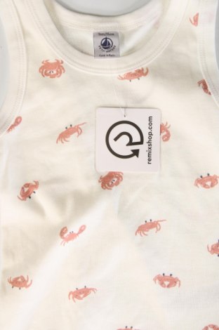 Μπλουζάκι αμάνικο παιδικό Petit Bateau, Μέγεθος 18-24m/ 86-98 εκ., Χρώμα Λευκό, Τιμή 6,57 €