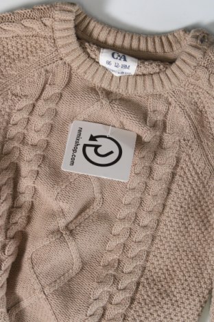 Kinderpullover C&A, Größe 12-18m/ 80-86 cm, Farbe Beige, Preis € 4,17