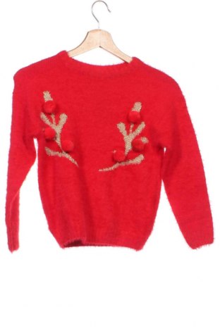 Детски пуловер Coolclub, Размер 7-8y/ 128-134 см, Цвят Червен, Цена 12,69 лв.