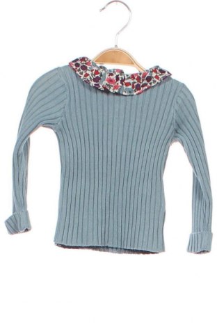 Детски пуловер Cyrillus, Размер 3-6m/ 62-68 см, Цвят Син, Цена 36,55 лв.