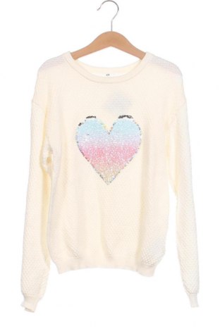 Детски пуловер H&M, Размер 6-7y/ 122-128 см, Цвят Бежов, Цена 8,60 лв.
