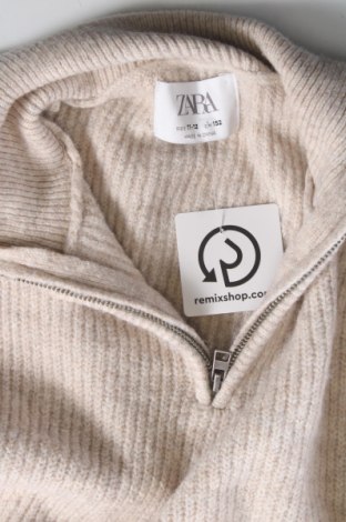 Детски пуловер Zara, Размер 11-12y/ 152-158 см, Цвят Бежов, Цена 11,04 лв.