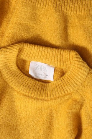 Kinderpullover Zara, Größe 11-12y/ 152-158 cm, Farbe Gelb, Preis € 6,57