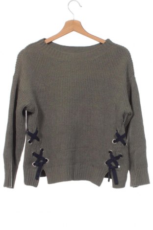 Детски пуловер Zara Knitwear, Размер 11-12y/ 152-158 см, Цвят Зелен, Цена 9,60 лв.