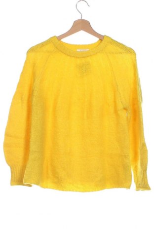 Детски пуловер Zara Knitwear, Размер 11-12y/ 152-158 см, Цвят Жълт, Цена 8,96 лв.