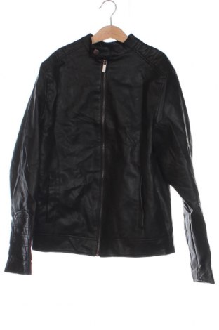 Dětská kožená bunda  Lefties, Velikost 13-14y/ 164-168 cm, Barva Černá, Cena  121,00 Kč