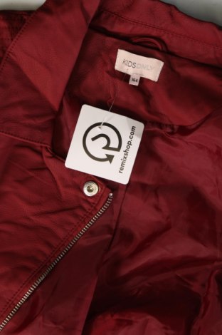 Kinder Lederjacke ONLY Kids, Größe 12-13y/ 158-164 cm, Farbe Rot, Preis € 10,58