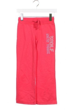 Pantaloni de trening, pentru copii Wolf, Mărime 7-8y/ 128-134 cm, Culoare Roz, Preț 44,38 Lei