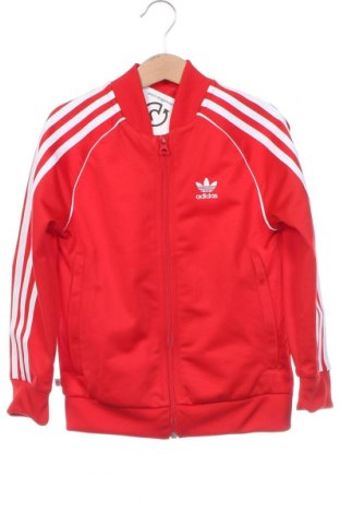 Детско спортно горнище Adidas Originals, Размер 6-7y/ 122-128 см, Цвят Червен, Цена 67,15 лв.