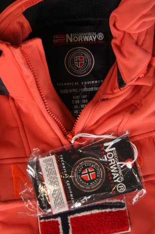 Kinderjacke Geographical Norway, Größe 9-10y/ 140-146 cm, Farbe Orange, Preis € 82,12