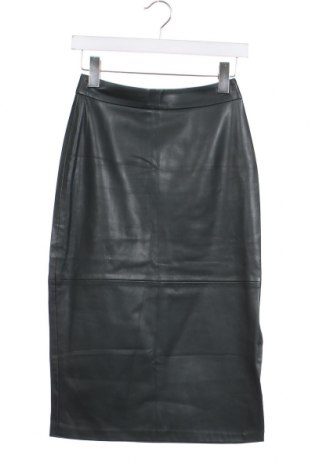 Kožená sukně  Mango, Velikost XS, Barva Zelená, Cena  279,00 Kč