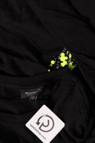 Ανδρική μπλούζα ICONO, Μέγεθος L, Χρώμα Μαύρο, Τιμή 6,46 €