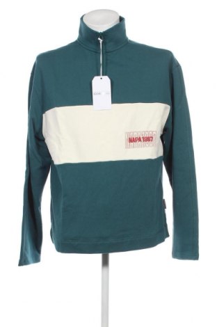 Ανδρική μπλούζα Napapijri, Μέγεθος M, Χρώμα Πράσινο, Τιμή 75,26 €