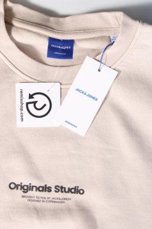 Ανδρική μπλούζα Originals By Jack & Jones, Μέγεθος XL, Χρώμα  Μπέζ, Τιμή 23,71 €