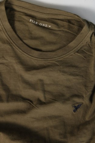 Herren Shirt Pier One, Größe M, Farbe Grün, Preis € 4,49