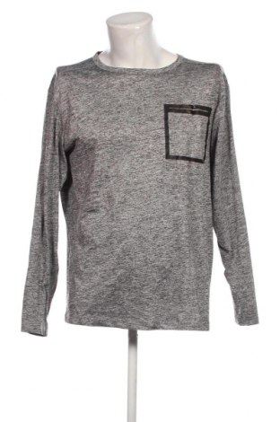 Ανδρική μπλούζα Pull&Bear, Μέγεθος L, Χρώμα Γκρί, Τιμή 4,70 €