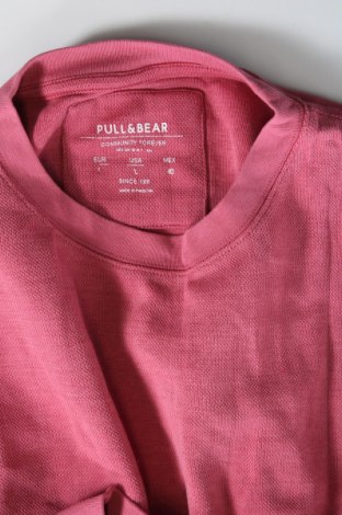 Мъжка блуза Pull&Bear, Размер L, Цвят Розов, Цена 6,84 лв.