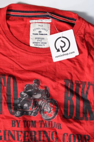 Ανδρική μπλούζα Tom Tailor, Μέγεθος M, Χρώμα Κόκκινο, Τιμή 4,34 €