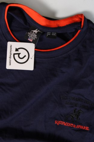 Ανδρική μπλούζα U.S.Grand Polo, Μέγεθος L, Χρώμα Μπλέ, Τιμή 5,51 €