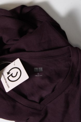 Ανδρική μπλούζα Uniqlo, Μέγεθος XL, Χρώμα Βιολετί, Τιμή 6,68 €