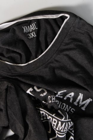 Ανδρική μπλούζα X-Mail, Μέγεθος 3XL, Χρώμα Γκρί, Τιμή 10,58 €