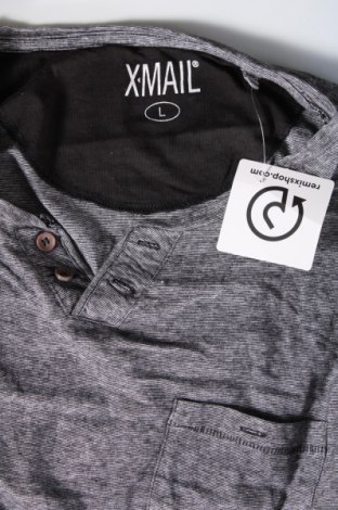 Ανδρική μπλούζα X-Mail, Μέγεθος L, Χρώμα Μαύρο, Τιμή 5,17 €
