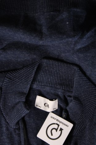 Jachetă tricotată de bărbați C&A, Mărime XXL, Culoare Albastru, Preț 54,37 Lei