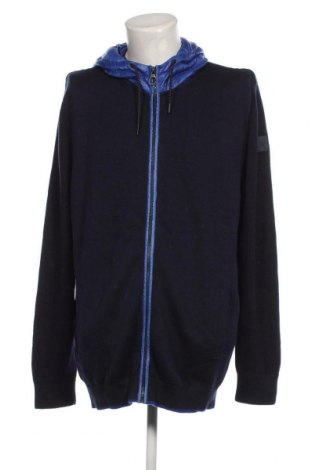 Jachetă tricotată de bărbați S.Oliver, Mărime 3XL, Culoare Albastru, Preț 118,42 Lei