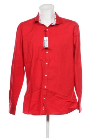 Ανδρικό πουκάμισο, Μέγεθος 3XL, Χρώμα Κόκκινο, Τιμή 14,40 €