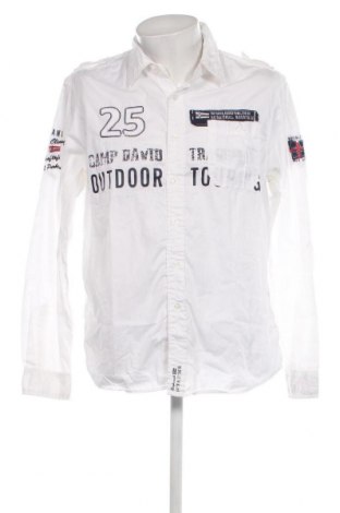 Мъжка риза Camp David, Размер L, Цвят Бял, Цена 124,00 лв.