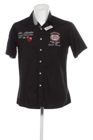 Ανδρικό πουκάμισο Camp David, Μέγεθος XL, Χρώμα Μαύρο, Τιμή 15,00 €