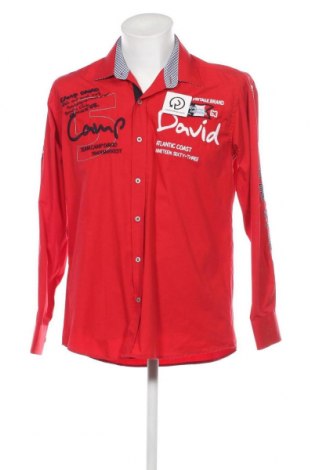 Pánska košeľa  Camp David, Veľkosť L, Farba Červená, Cena  28,00 €
