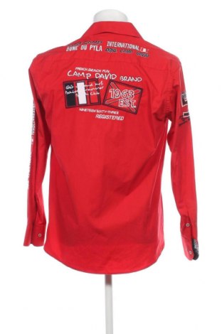 Ανδρικό πουκάμισο Camp David, Μέγεθος L, Χρώμα Κόκκινο, Τιμή 19,04 €