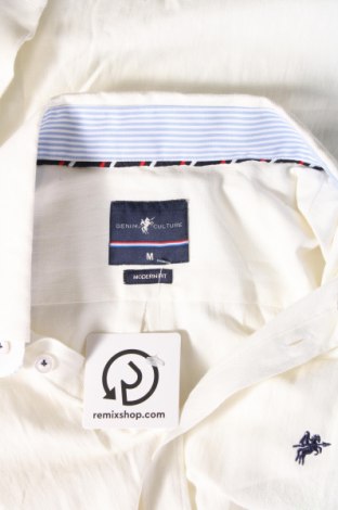 Мъжка риза Denim Culture, Размер M, Цвят Бял, Цена 34,65 лв.