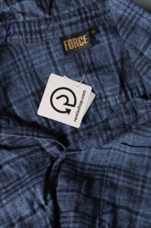 Ανδρικό πουκάμισο Force, Μέγεθος XL, Χρώμα Μπλέ, Τιμή 7,18 €