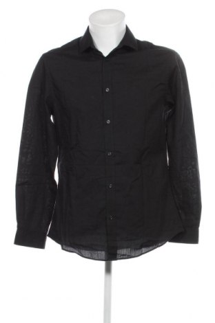 Ανδρικό πουκάμισο George, Μέγεθος M, Χρώμα Μαύρο, Τιμή 3,77 €