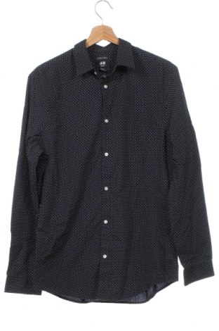 Мъжка риза H&M, Размер M, Цвят Син, Цена 14,50 лв.