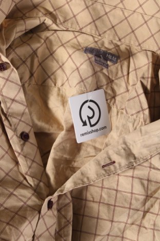 Ανδρικό πουκάμισο H&M, Μέγεθος M, Χρώμα  Μπέζ, Τιμή 17,94 €