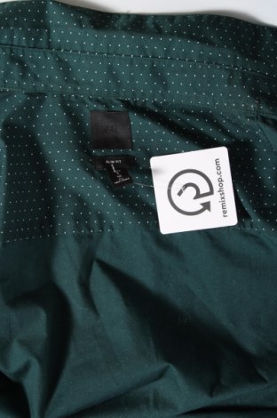 Мъжка риза H&M, Размер L, Цвят Зелен, Цена 29,01 лв.