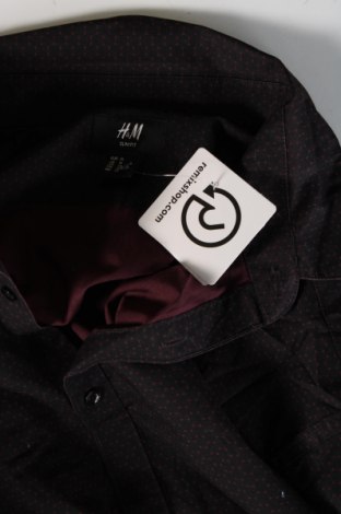 Мъжка риза H&M, Размер XL, Цвят Черен, Цена 11,60 лв.